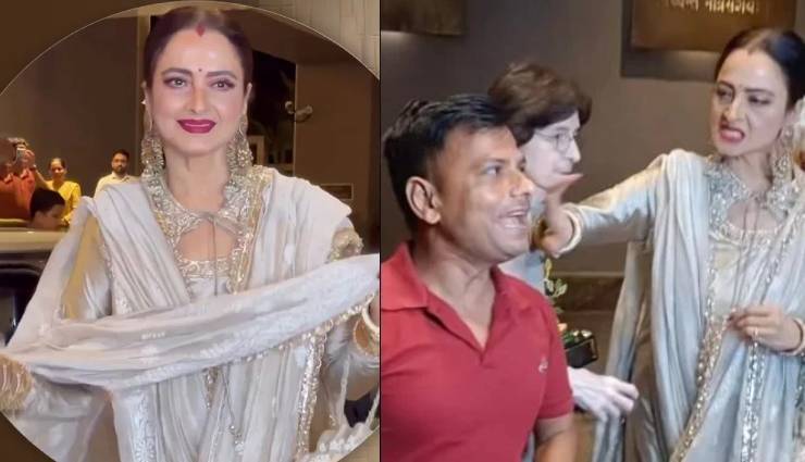 Rekha-ने-अपने-साथ-फोटो-ले-रहे-एक-शख्स-को-मारा-मस्तीभरा-थप्पड़