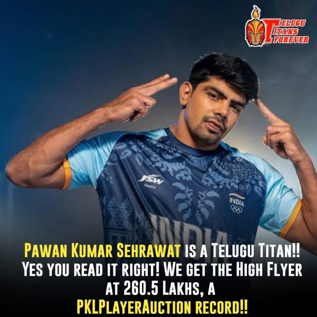 Pawan Sehrawat in pro-Kabaddi History