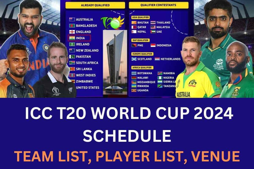 ICC T20 World Cup 2024 Schedule