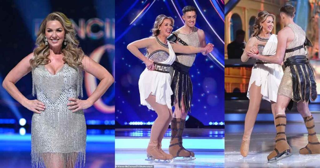 ITV Dancing On Ice's Claire Sweeney injured hot pic
