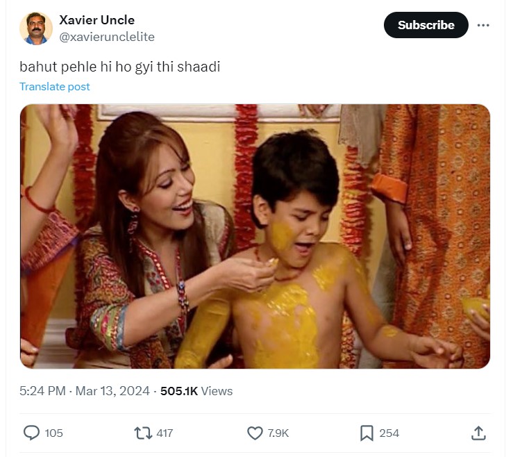 मुनमुन दत्ता और राज अनादकट की सगाई हो गई है?20 hours agoबाद में, राज ने भी अपनी इंस्टाग्राम स्टोरीज़ पर सगाई की रिपोर्ट को झूठा बताया। "सभी को नमस्कार। बस चीजों को स्पष्ट करने के लिए, जो खबर आप सोशल मीडिया पर देख रहे हैं वह झूठी और निराधार है , ”उन्होंने लिखा। मुनमुन दत्ता और राज अनादकट के कथित रूप से डेटिंग की खबर सबसे पहले टाइम्स ऑफ इंडिया ने सितंबर 2021 में दी थी