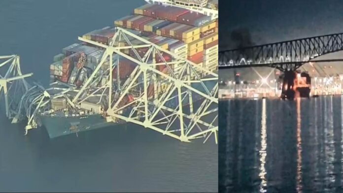 Key Bridge in Baltimore: Baltimore Bridge Collapses After Large Ship Collision