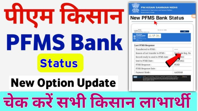 PM Kisan PFMS Bank Status 2024