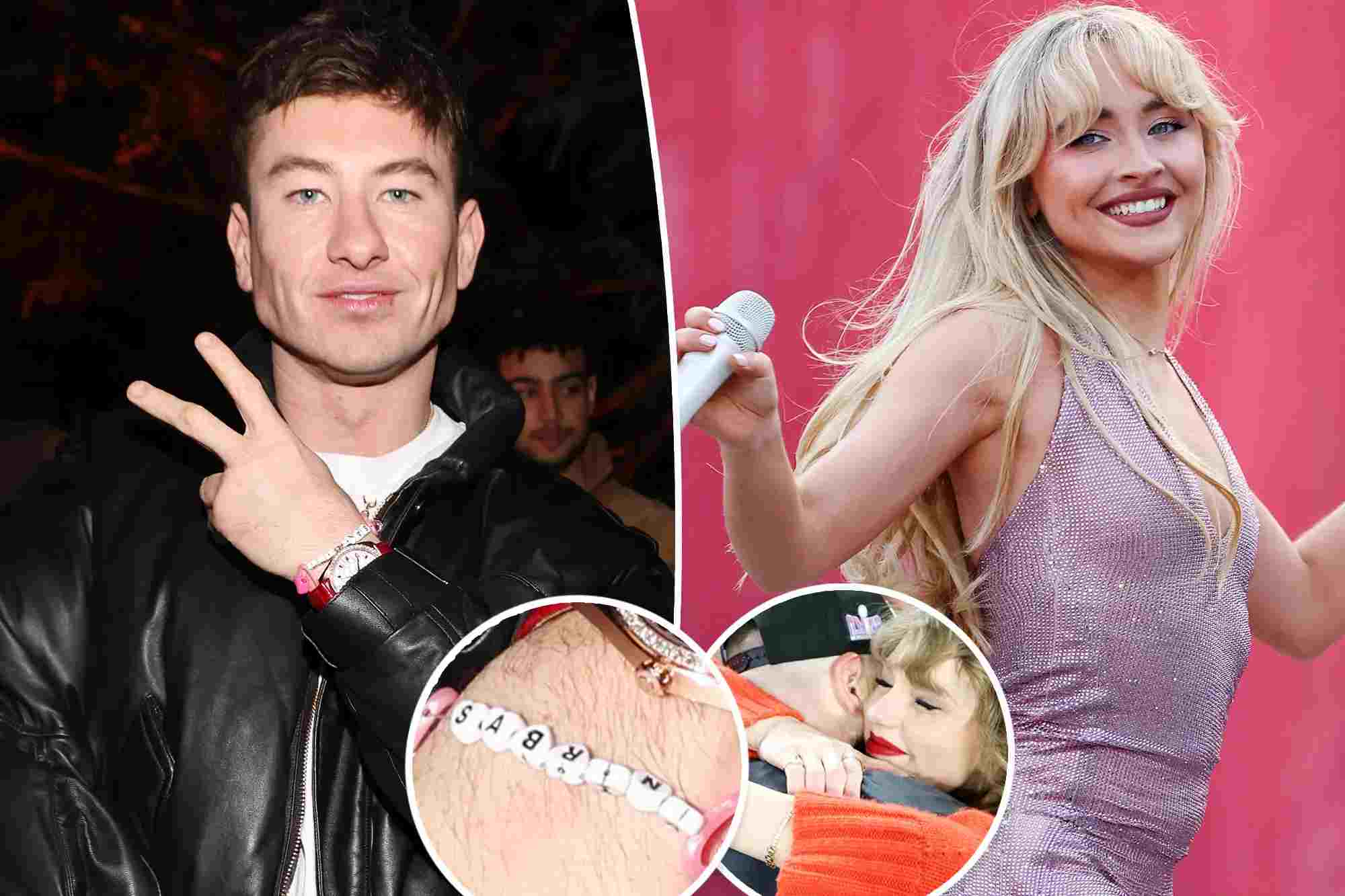 Barry Keoghan rocks Sabrina Carpenter-themed friendship bracelet: 'Went to Travis Kelce school