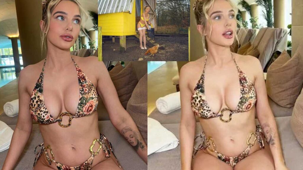 Helen Flanagan Channels Princess Leia in Stunning Bikini