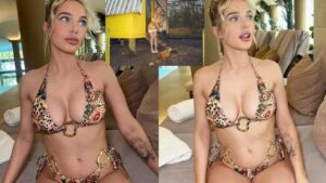 Helen Flanagan Channels Princess Leia in Stunning Bikini