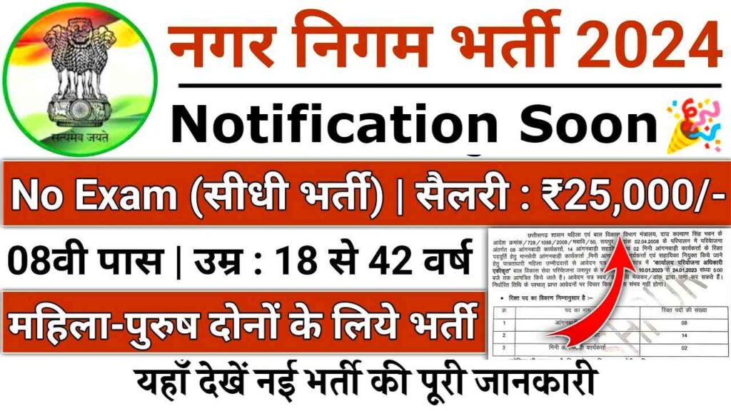 Nagar Nigam Bharti 2024