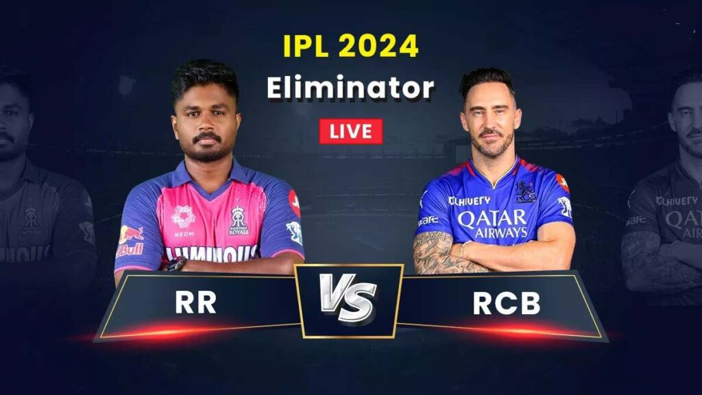 RR vs RCB Eliminator Live Score