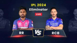 RR vs RCB Eliminator Live Score