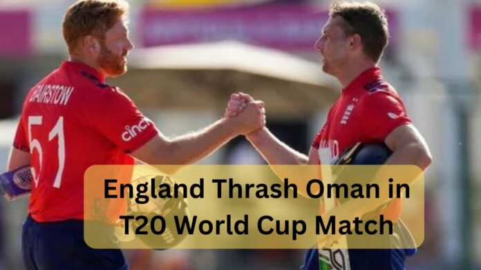 England Thrash Oman in T20 World Cup Match