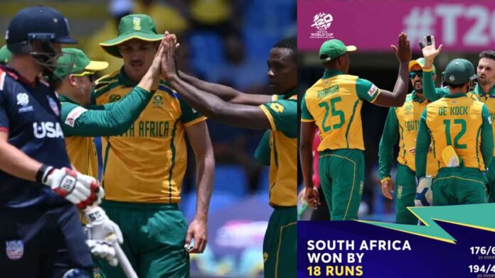 T20 WC USA vs SA Highlights